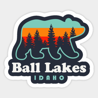 Ball Lakes Idaho Pyramid Lake Trail Bear Sticker